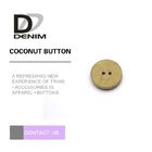 Flat Natural Coconut Buttons Two Holes Eco-Freindly