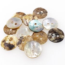 Akoya Shell White Pearl Natural Color Buttons Classic Round 2 Holes