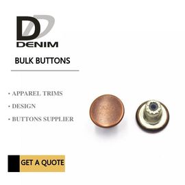 Customize Decorative Brass Jeans Fasteners Metal Clothing Buttons Brand Style Design